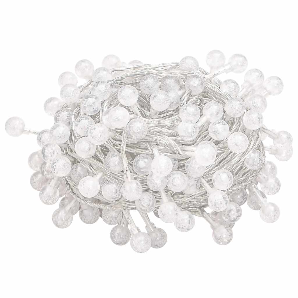 Filo di Luci Sferiche 20m 200 LED Bianco Caldo 8 Funzioni