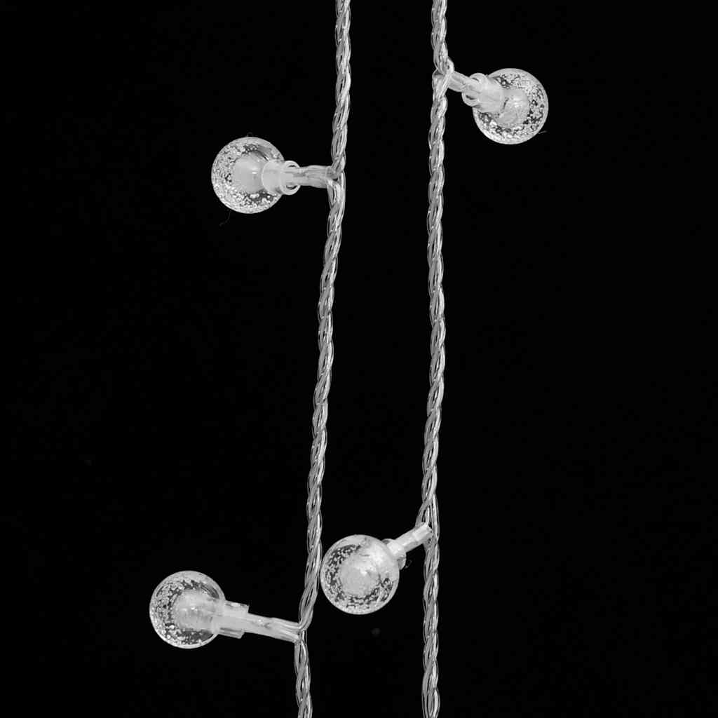 Filo di Luci Sferiche 20m 200 LED Bianco Freddo 8 Funzioni