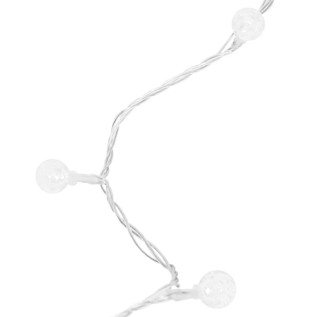Filo di Luci Sferiche 20m 200 LED Bianco Freddo 8 Funzioni