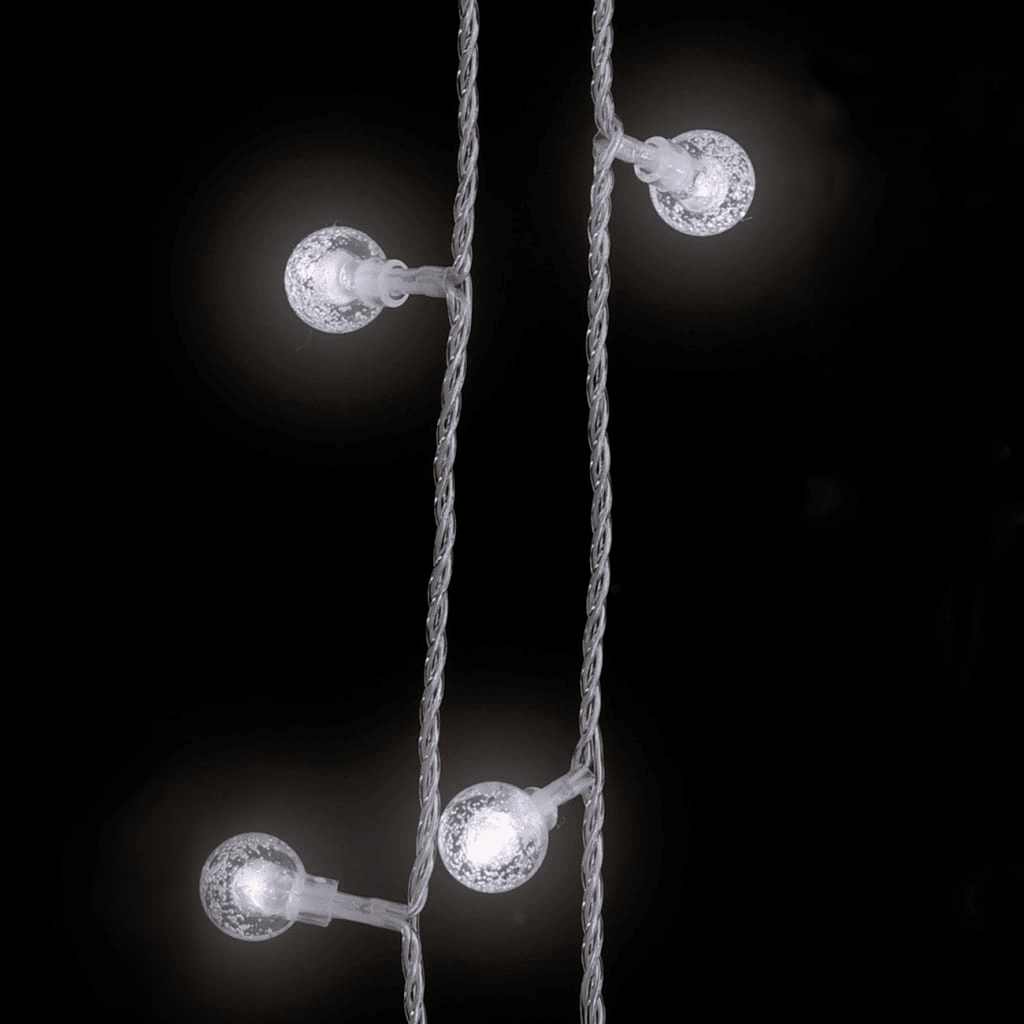 Filo di Luci Sferiche 40 m 400 LED Bianco Freddo 8 Funzioni