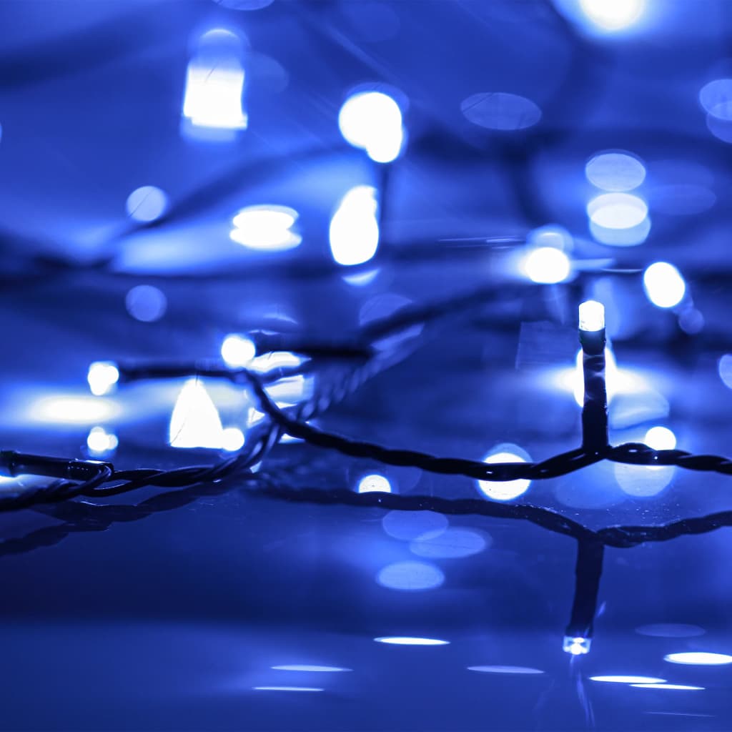 Stringa di Luci con 400 LED Blu 40 m 8 Effetti Luce