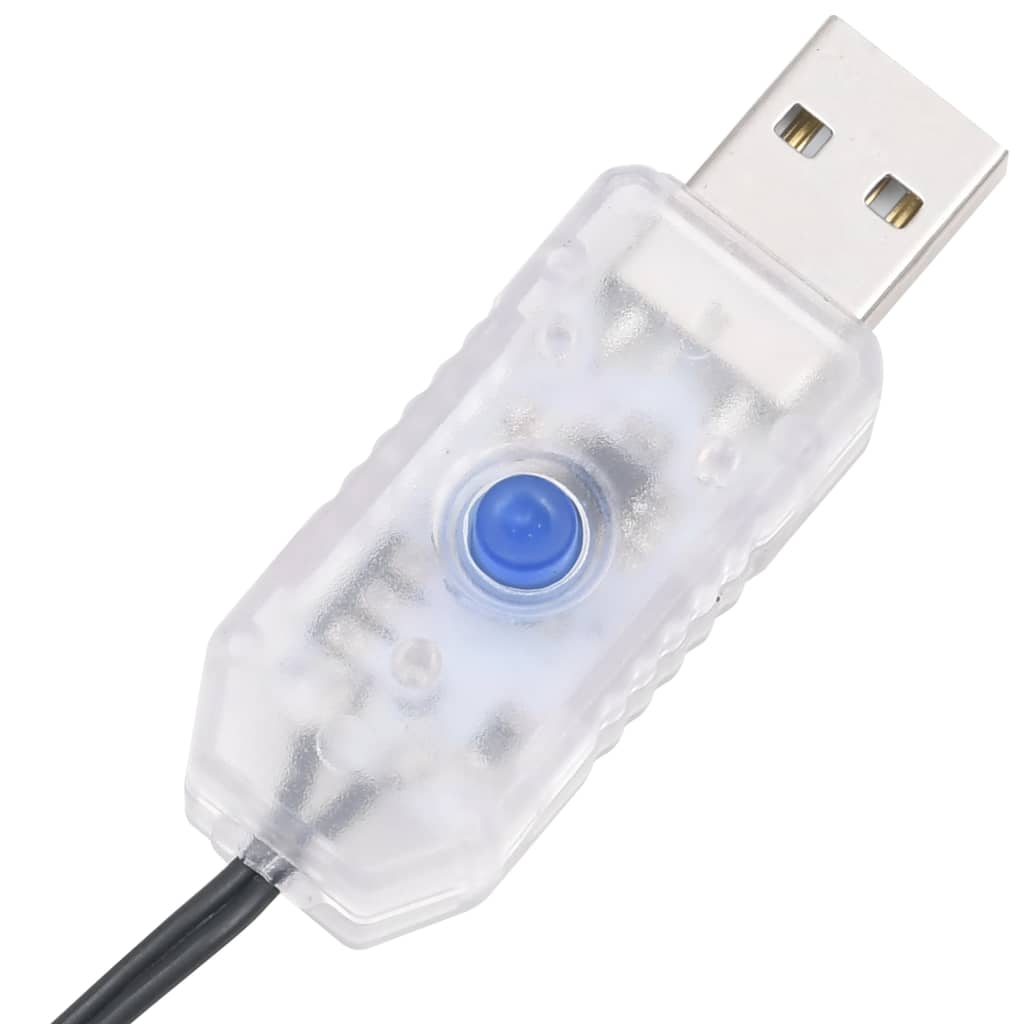 Stringa di Luci con 400 LED Blu 40 m 8 Effetti Luce