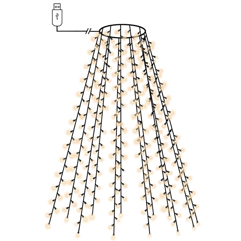 Rete di Luce per Albero di Natale 150 LED Bianco Freddo 150 cm