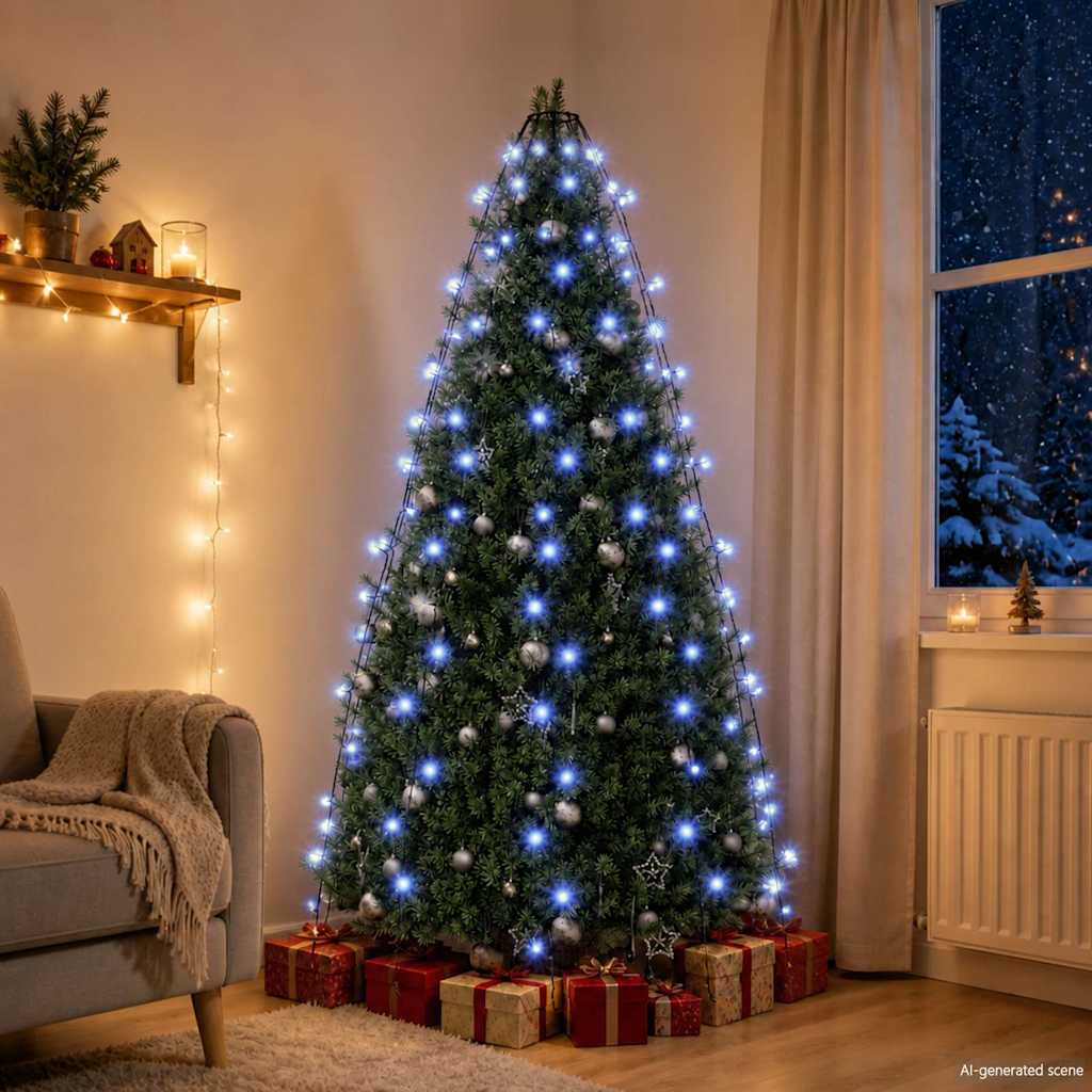 Rete di Luce per Albero di Natale 180 LED Blu 180 cm