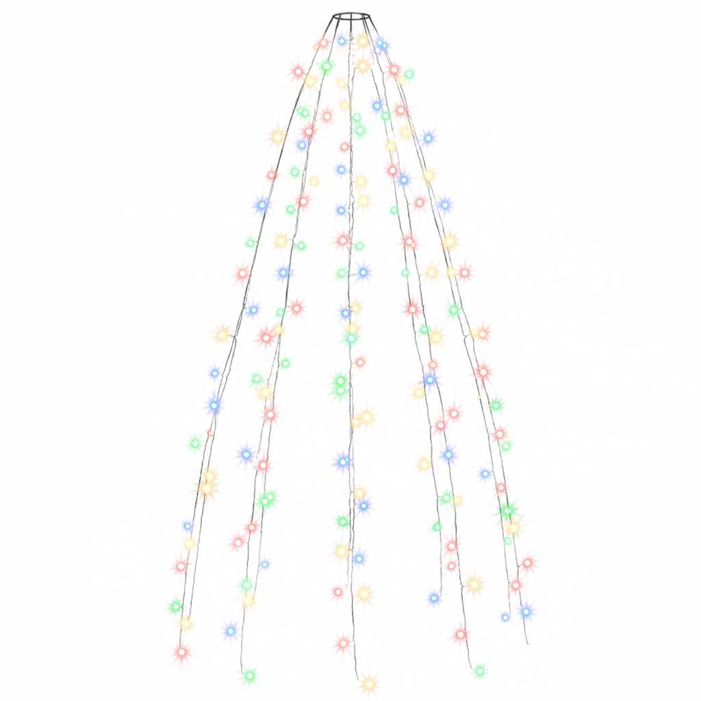 Rete di Luce per Albero di Natale 180 LED Multicolore 180 cm