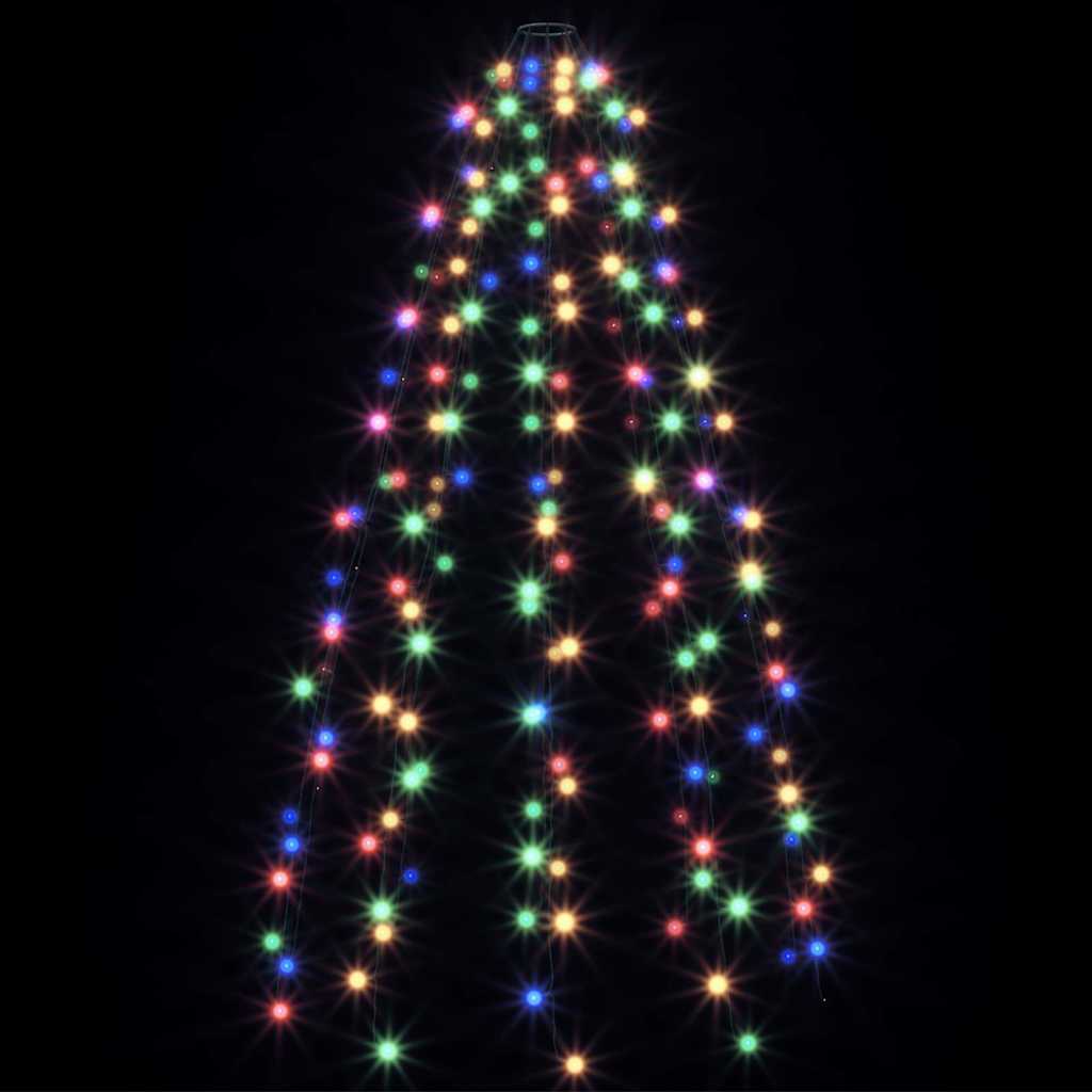 Rete di Luce per Albero di Natale 180 LED Multicolore 180 cm