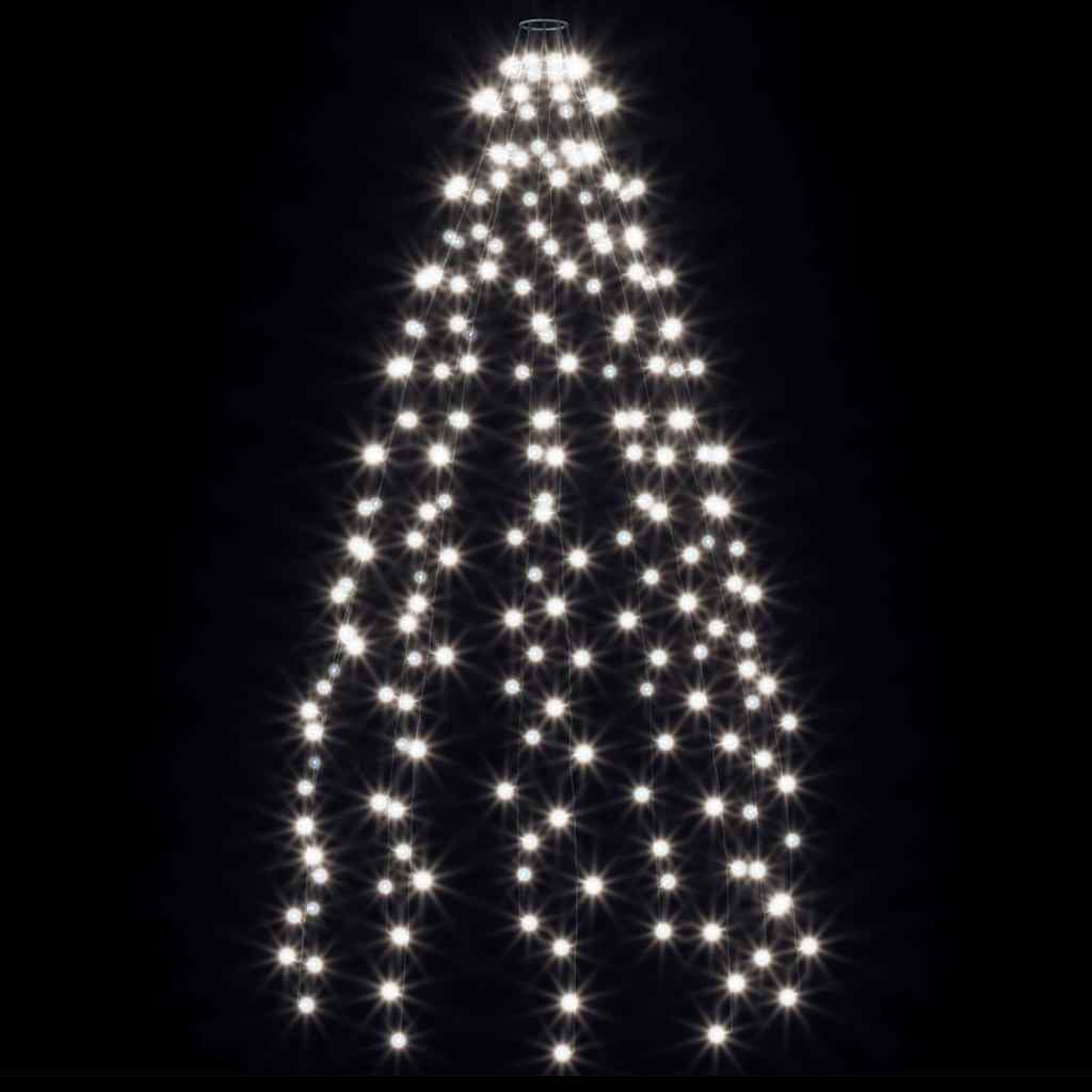Rete di Luce per Albero di Natale 210 LED Bianco Freddo 210 cm