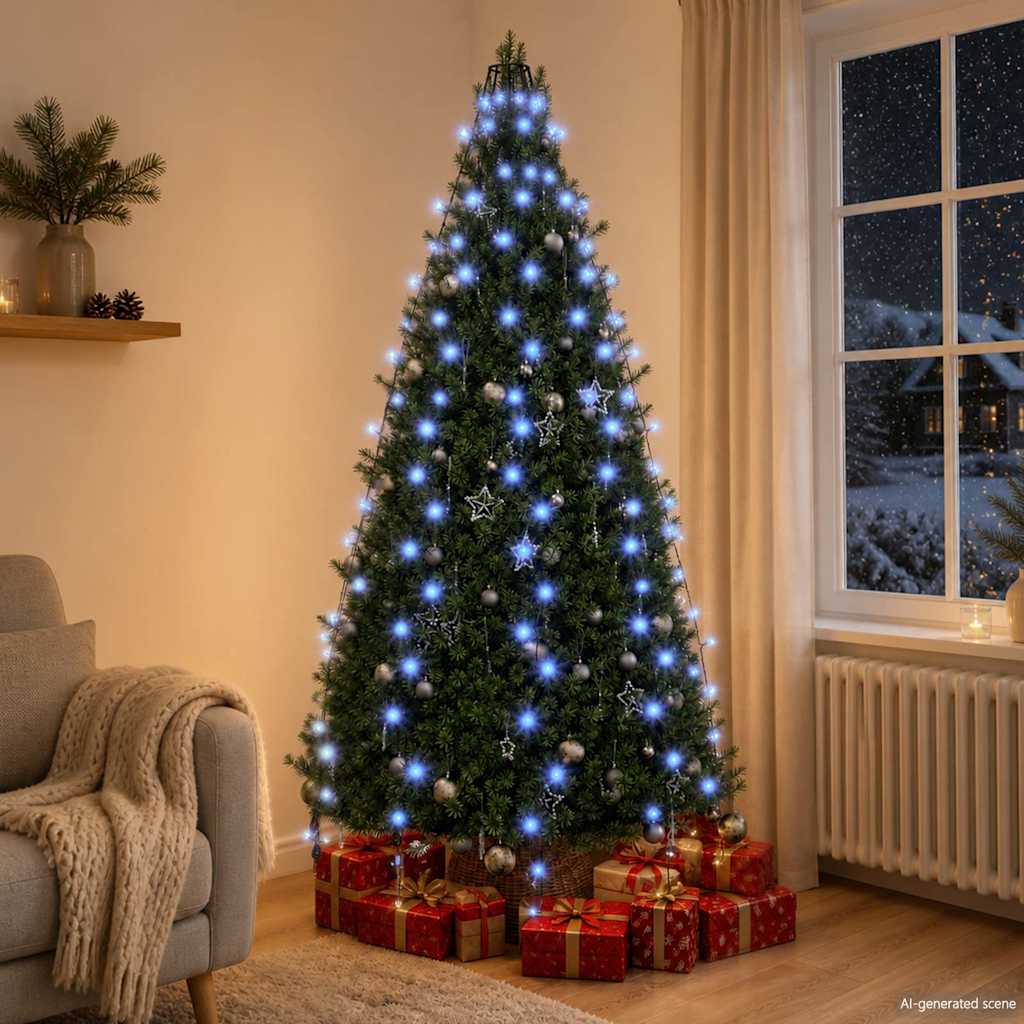 Rete di Luce per Albero di Natale 210 LED Blu 210 cm
