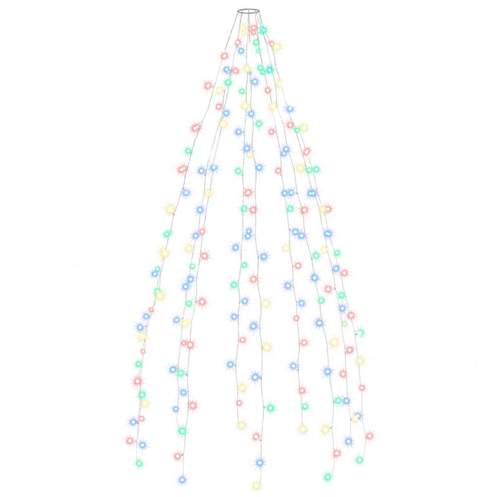 Rete di Luce per Albero di Natale 210 LED Multicolore 210 cm