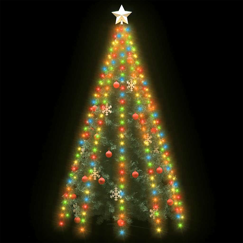 Rete di Luce per Albero di Natale 250 LED Multicolore 250 cm