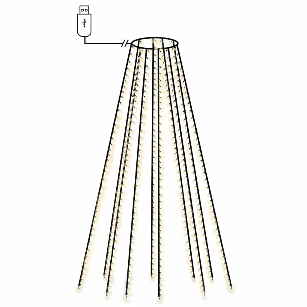 Rete di Luce per Albero di Natale 400 LED Bianco Freddo 400 cm