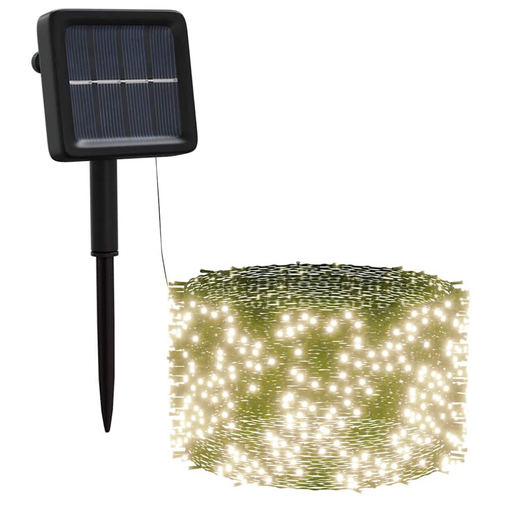 Luci Solari Fatate 5 pz 5x200 LED Bianco Caldo Interni Esterni