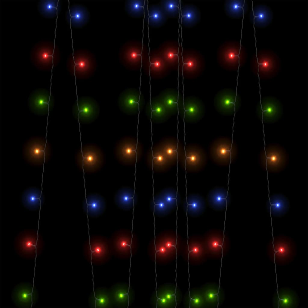 Luci Solari Fatate 5 pz 5x200 LED Bianco Freddo Interni Esterni