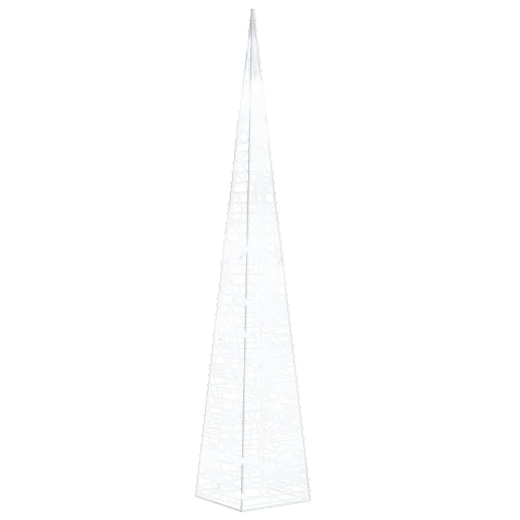 Cono di Luce LED Acrilico Decorativo Bianco Freddo 60 cm