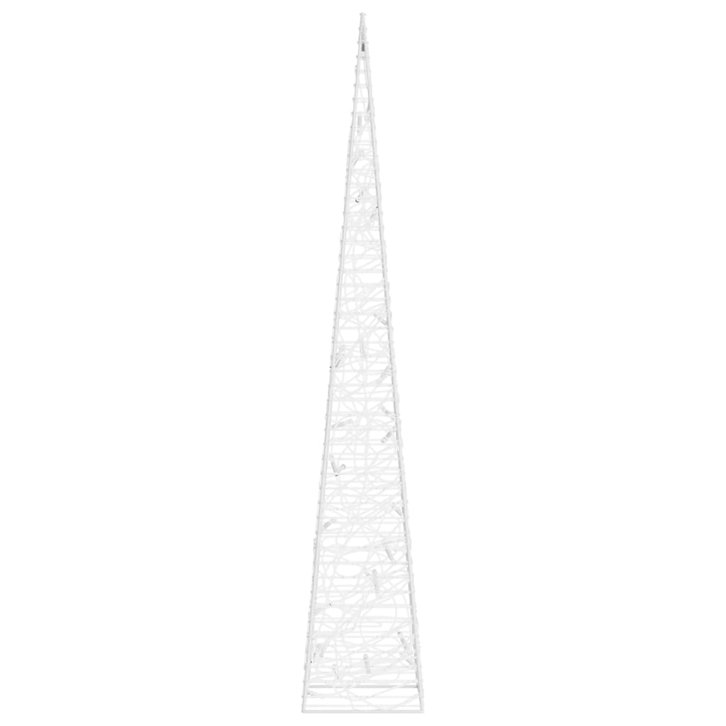 Cono di Luce LED Acrilico Decorativo Bianco Freddo 60 cm