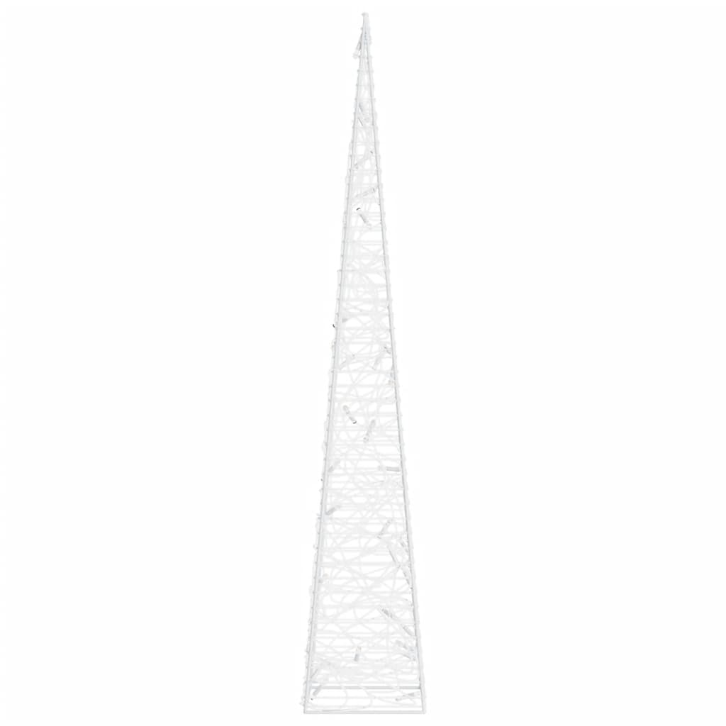 Cono di Luce LED Acrilico Decorativo Bianco Freddo 60 cm