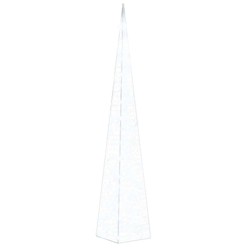 Cono Luce LED Decorativo Acrilico Bianco Freddo 120 cm