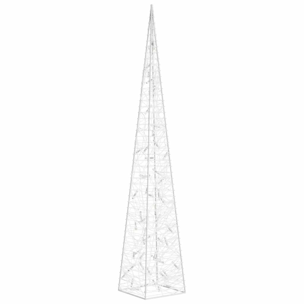 Cono Luce LED Decorativo Acrilico Bianco Freddo 120 cm