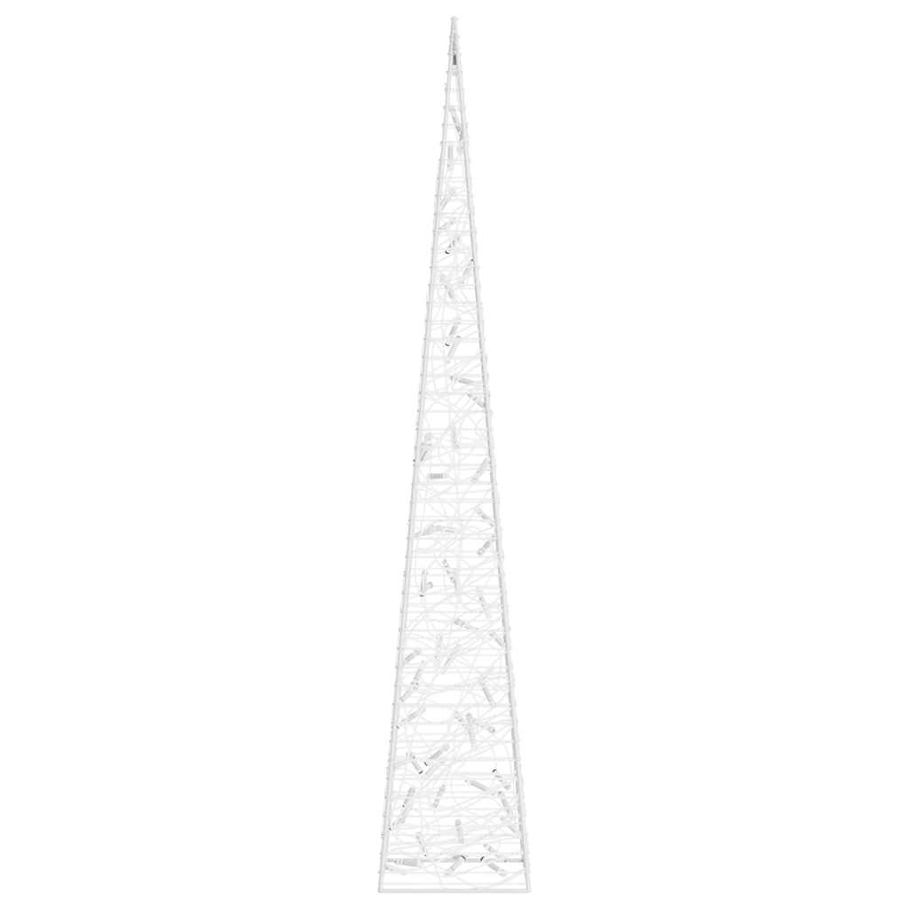 Cono Luce LED Decorativo Acrilico Bianco Freddo 120 cm