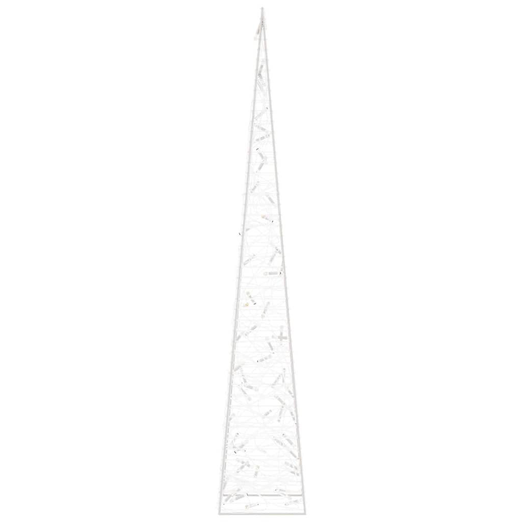 Cono Luce LED Decorativo Acrilico Bianco Freddo 120 cm