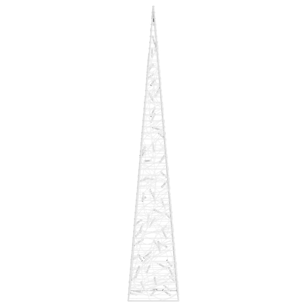 Cono di Luce LED Decorativo Acrilico Blu 120 cm
