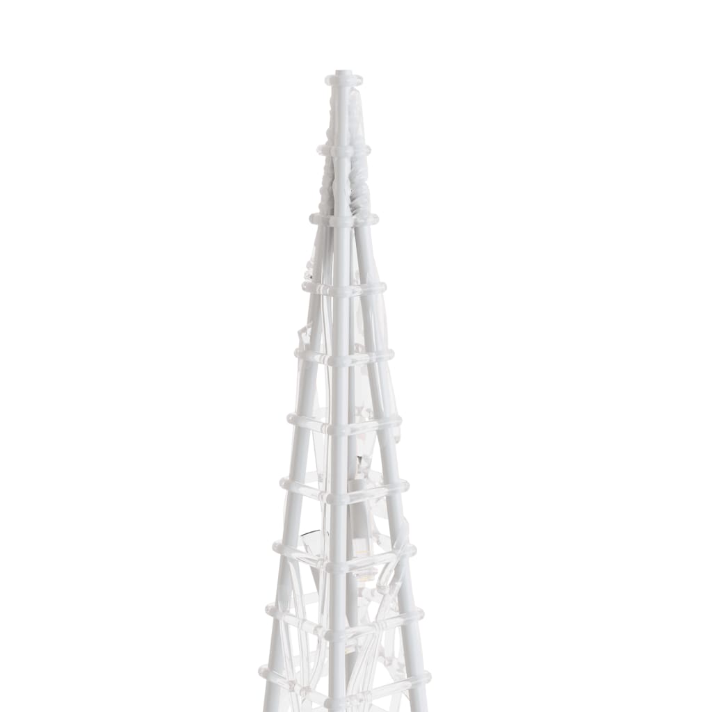 Set Coni di Luce LED Acrilico Decorativo Blu 60/90/120 cm