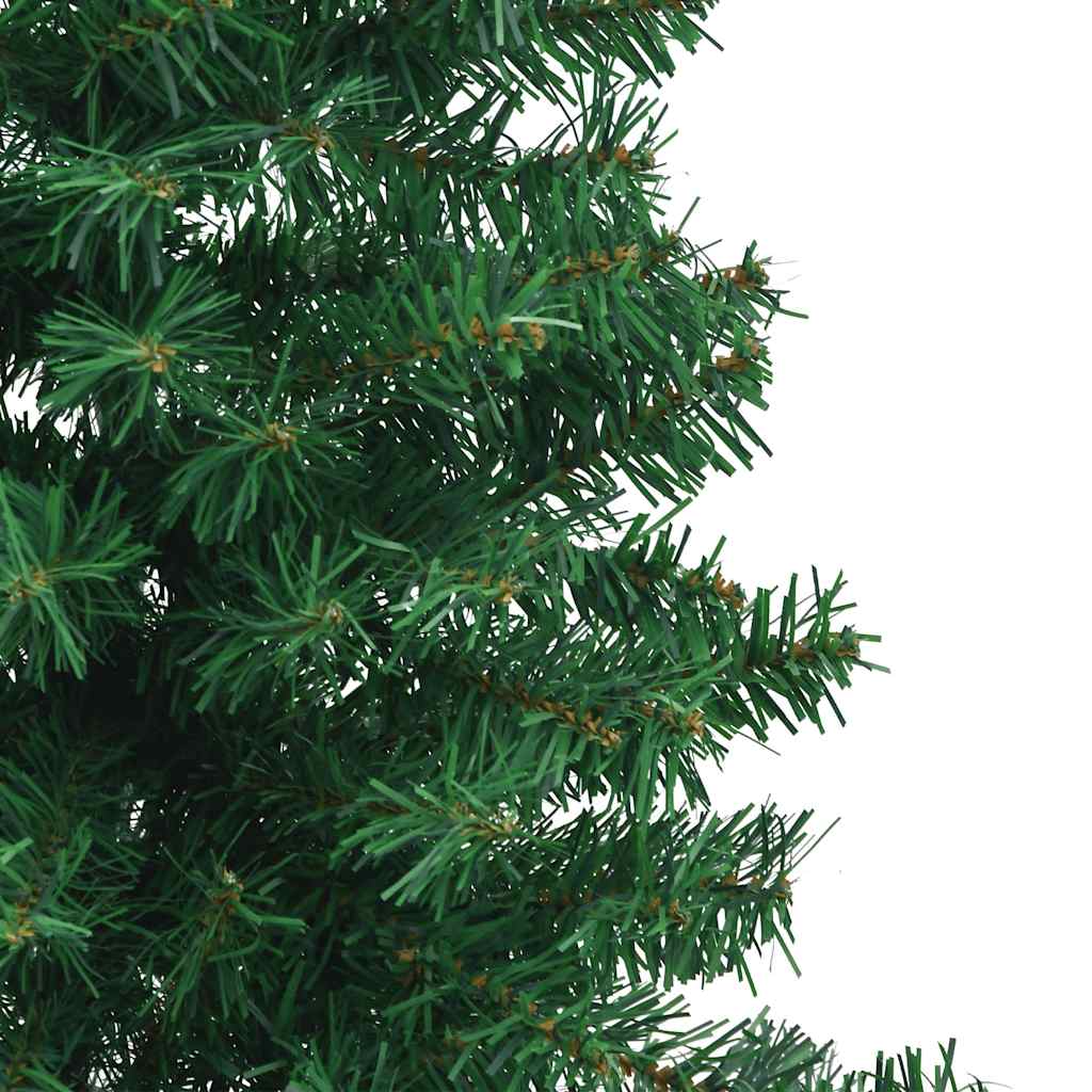 Albero di Natale Artificiale ad Angolo con Supporto Verde 120 cm PVC