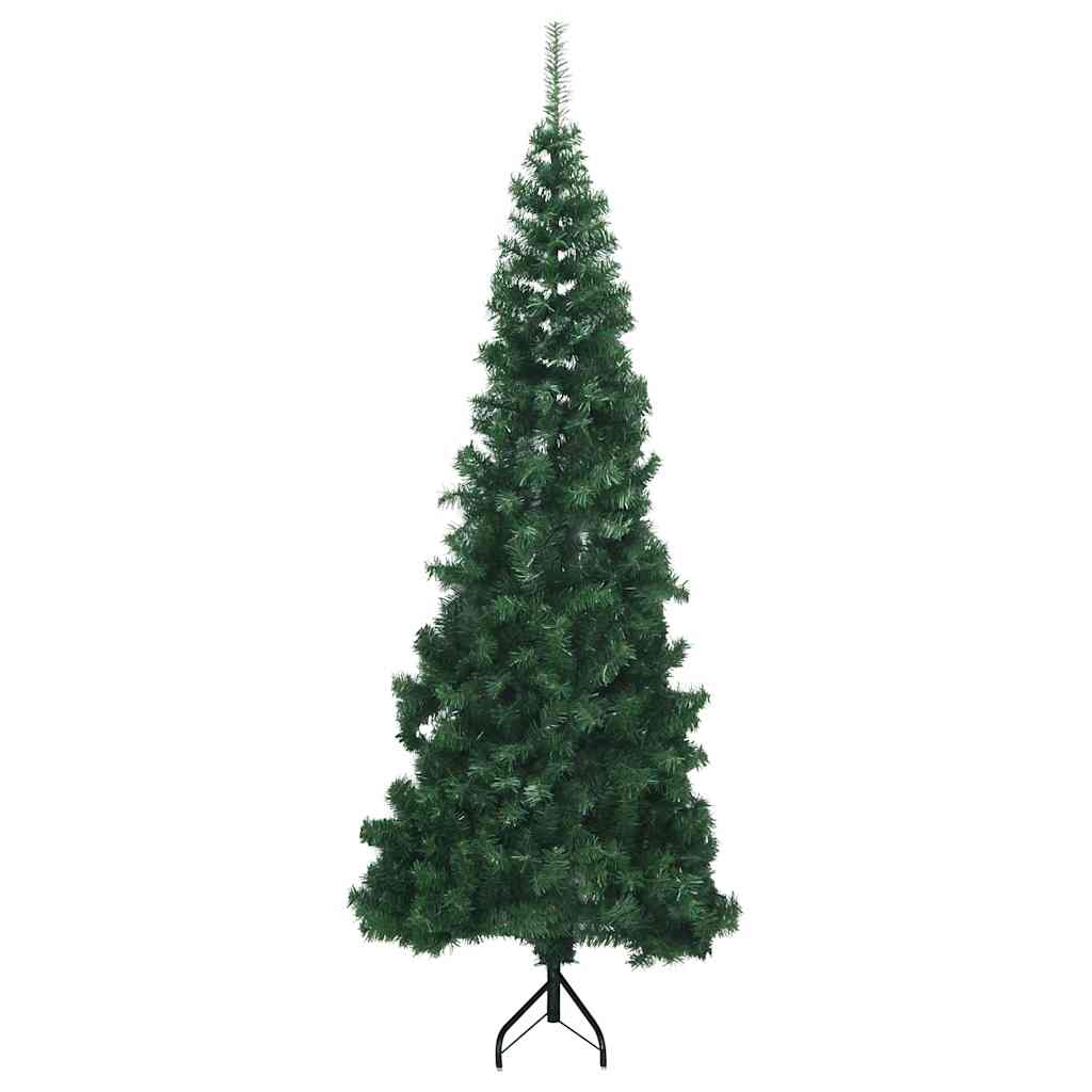 Albero di Natale Artificiale ad Angolo con Supporto Verde 180 cm PVC