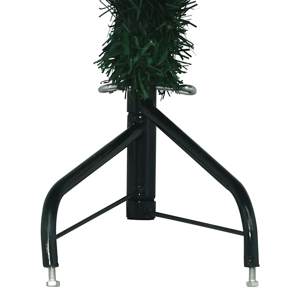 Albero di Natale Artificiale ad Angolo con Supporto Verde 180 cm PVC