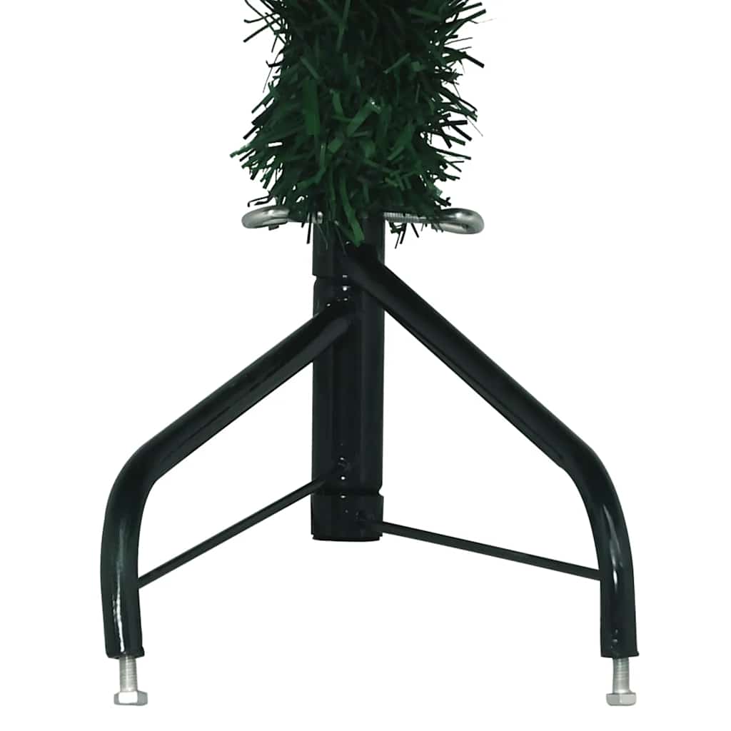 Albero di Natale Artificiale ad Angolo con Supporto Verde 210 cm PVC