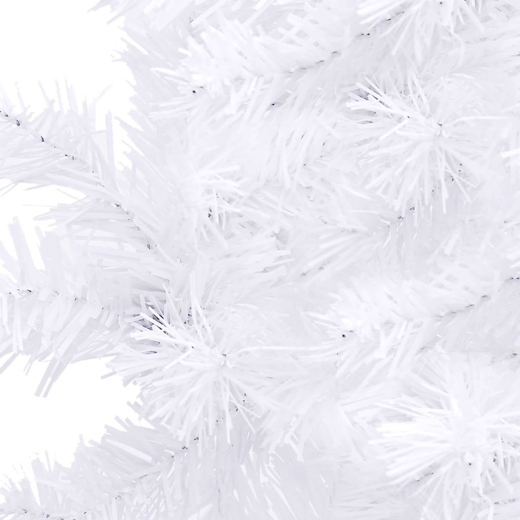 Albero di Natale Artificiale ad Angolo Bianco 120 cm PVC