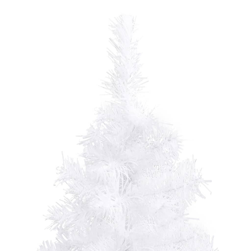Albero di Natale Artificiale ad Angolo Bianco 120 cm PVC