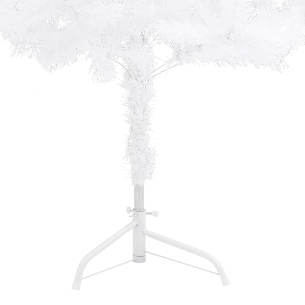 Albero di Natale Artificiale ad Angolo Bianco 120 cm PVC