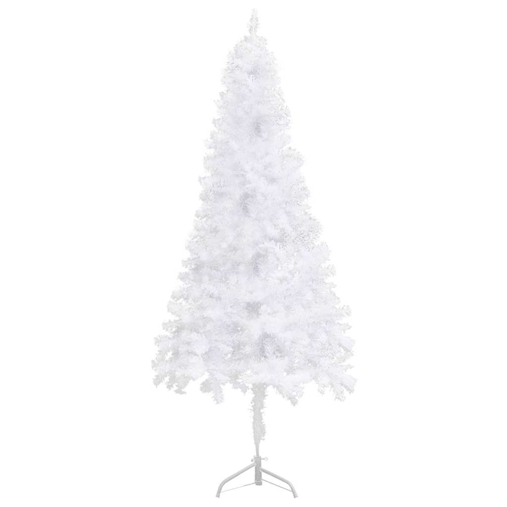 Albero di Natale Artificiale ad Angolo Bianco 180 cm PVC