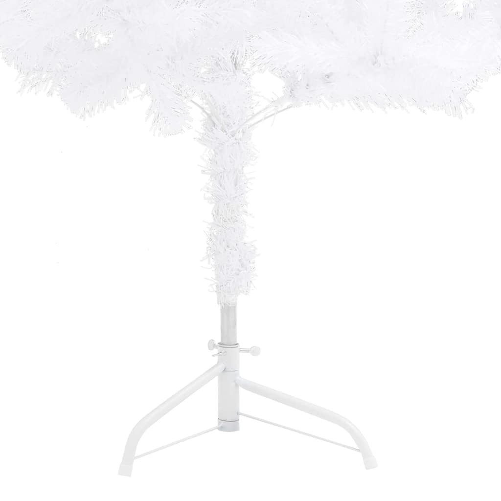 Albero di Natale Artificiale ad Angolo Bianco 180 cm PVC
