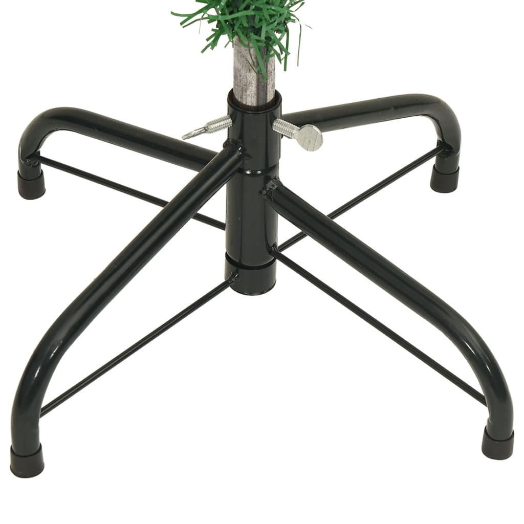Albero di Natale Artificiale Capovolto con Supporto Verde 150 cm PVC