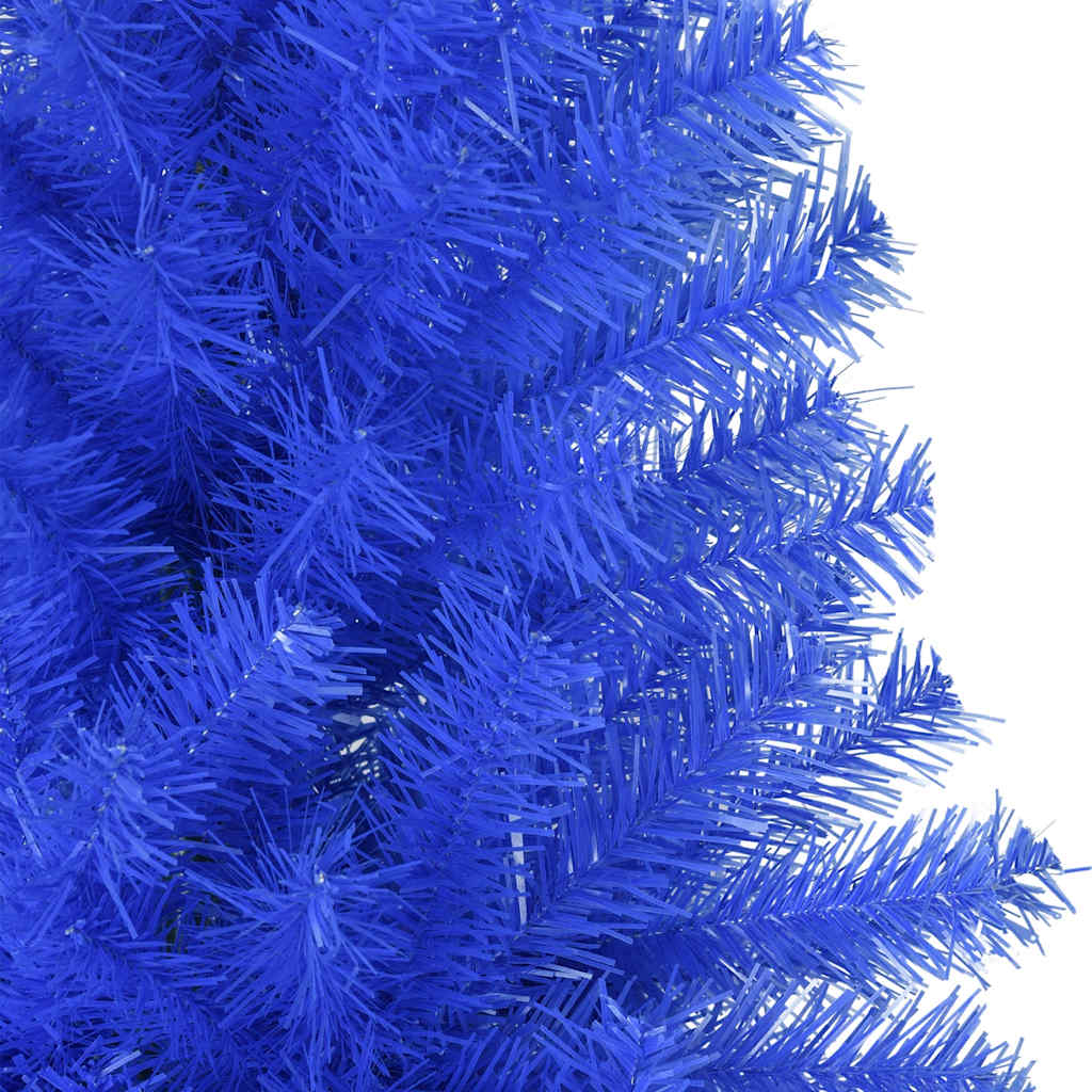 Albero di Natale Artificiale con Base Blu 240 cm PVC