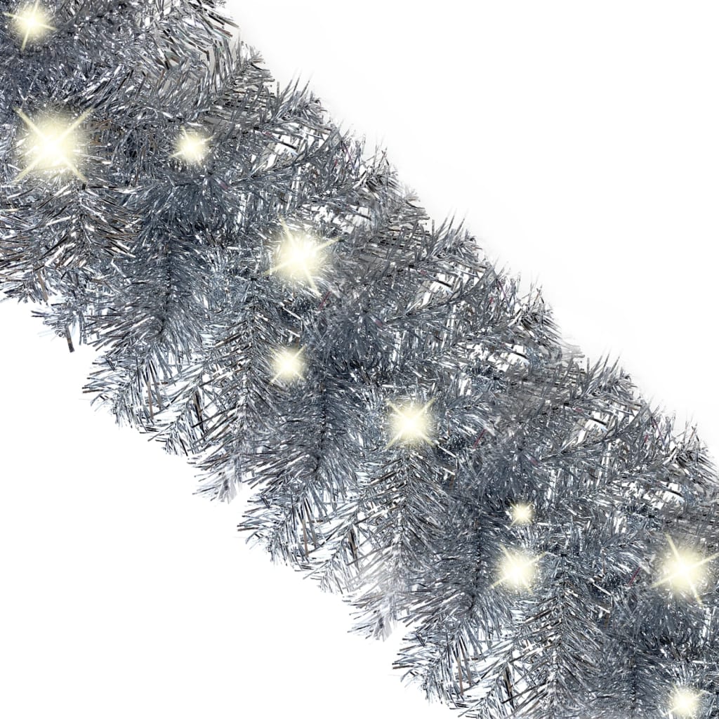 Ghirlanda Natalizia con Luci a LED 5 m Argento