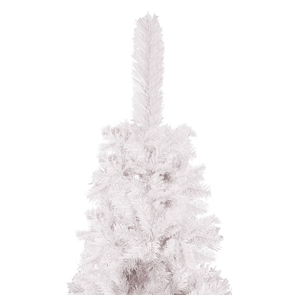 Albero di Natale Sottile Bianco 240 cm