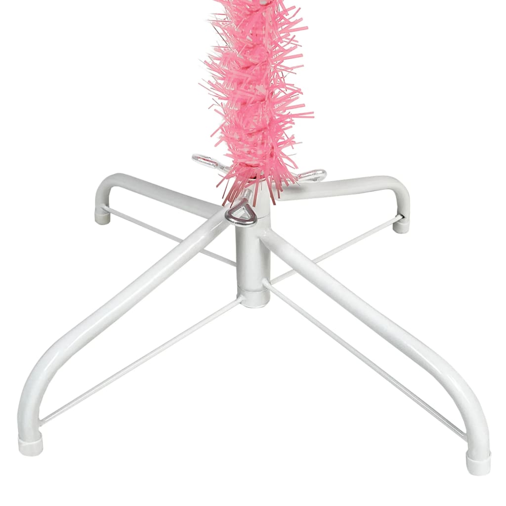 Albero di Natale Sottile Rosa 180 cm