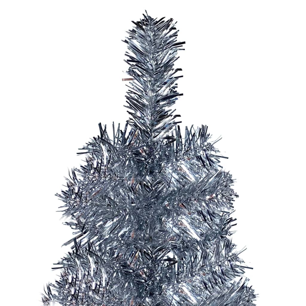 Albero di Natale Sottile Argento 150 cm