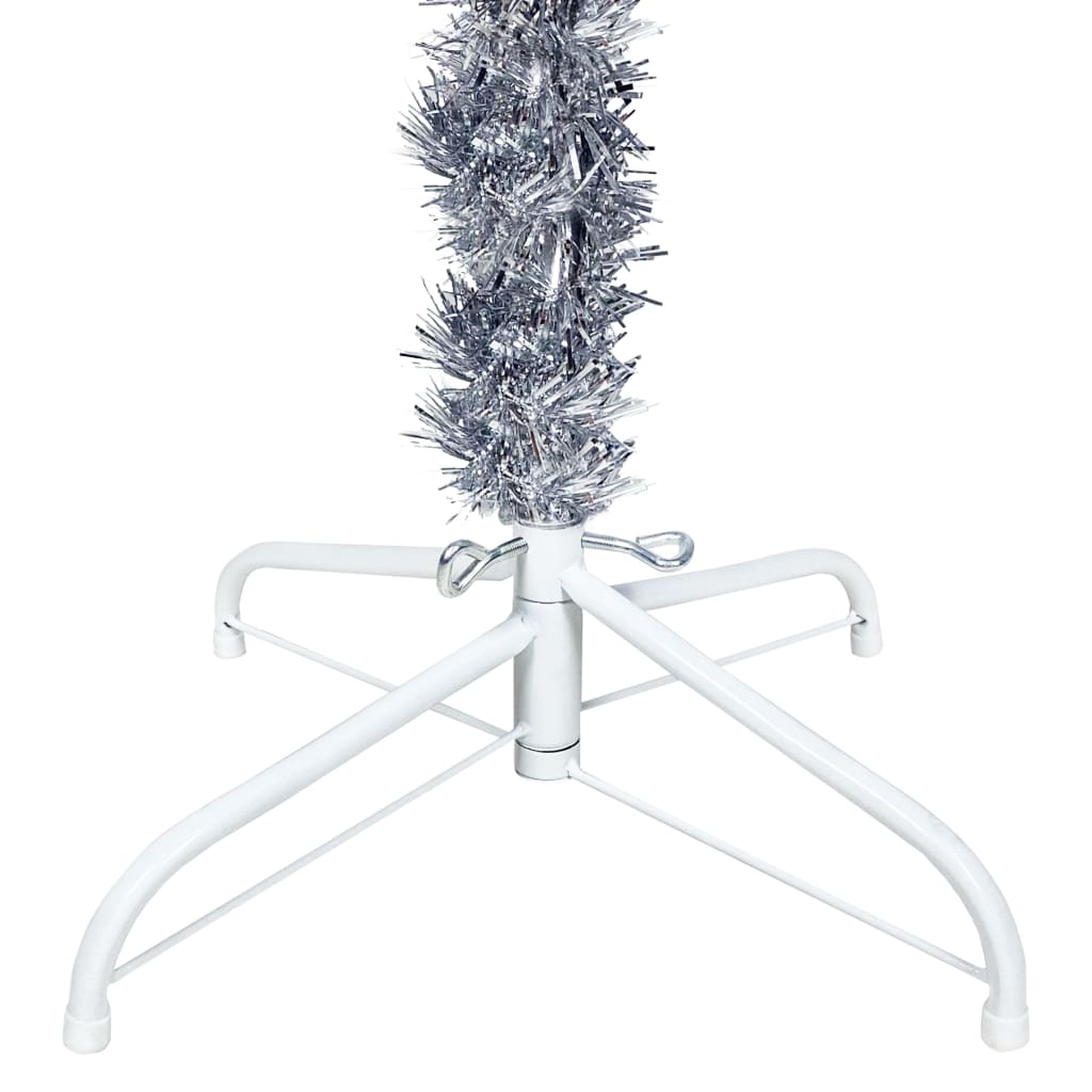 Albero di Natale Sottile Argento 150 cm