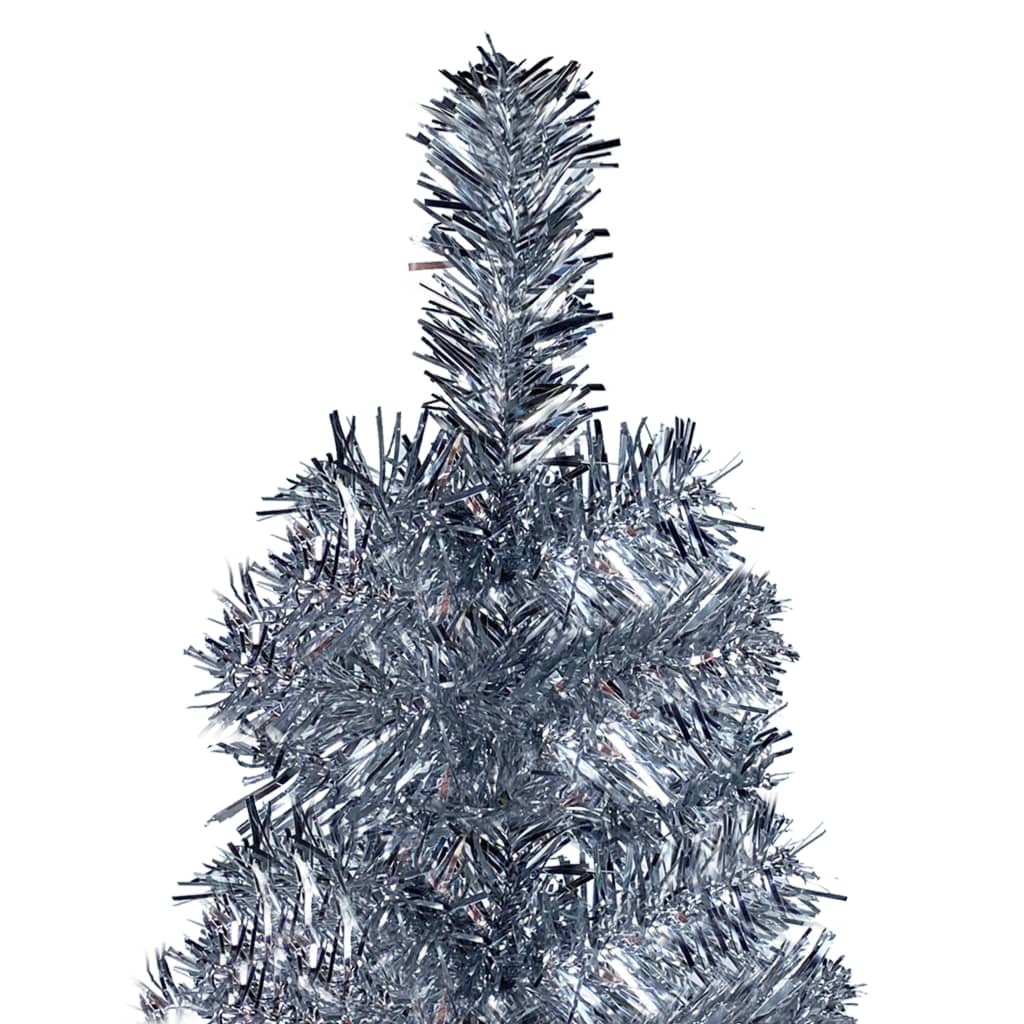 Albero di Natale Sottile Argento 240 cm