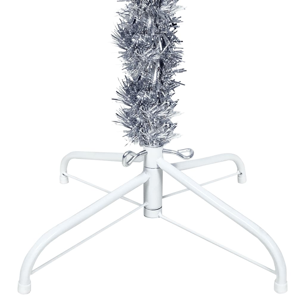 Albero di Natale Sottile Argento 240 cm