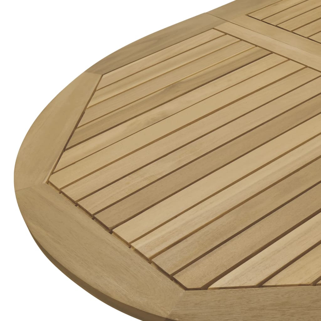 Set da Pranzo da Giardino 7 pz in Legno Massello di Acacia