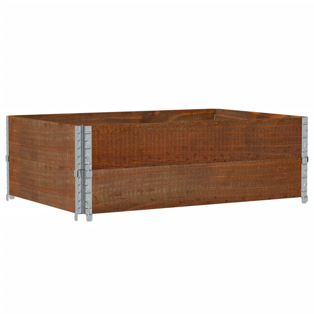Poggiapiedi da Giardino Marrone 120x80cm Legno Massello di Pino