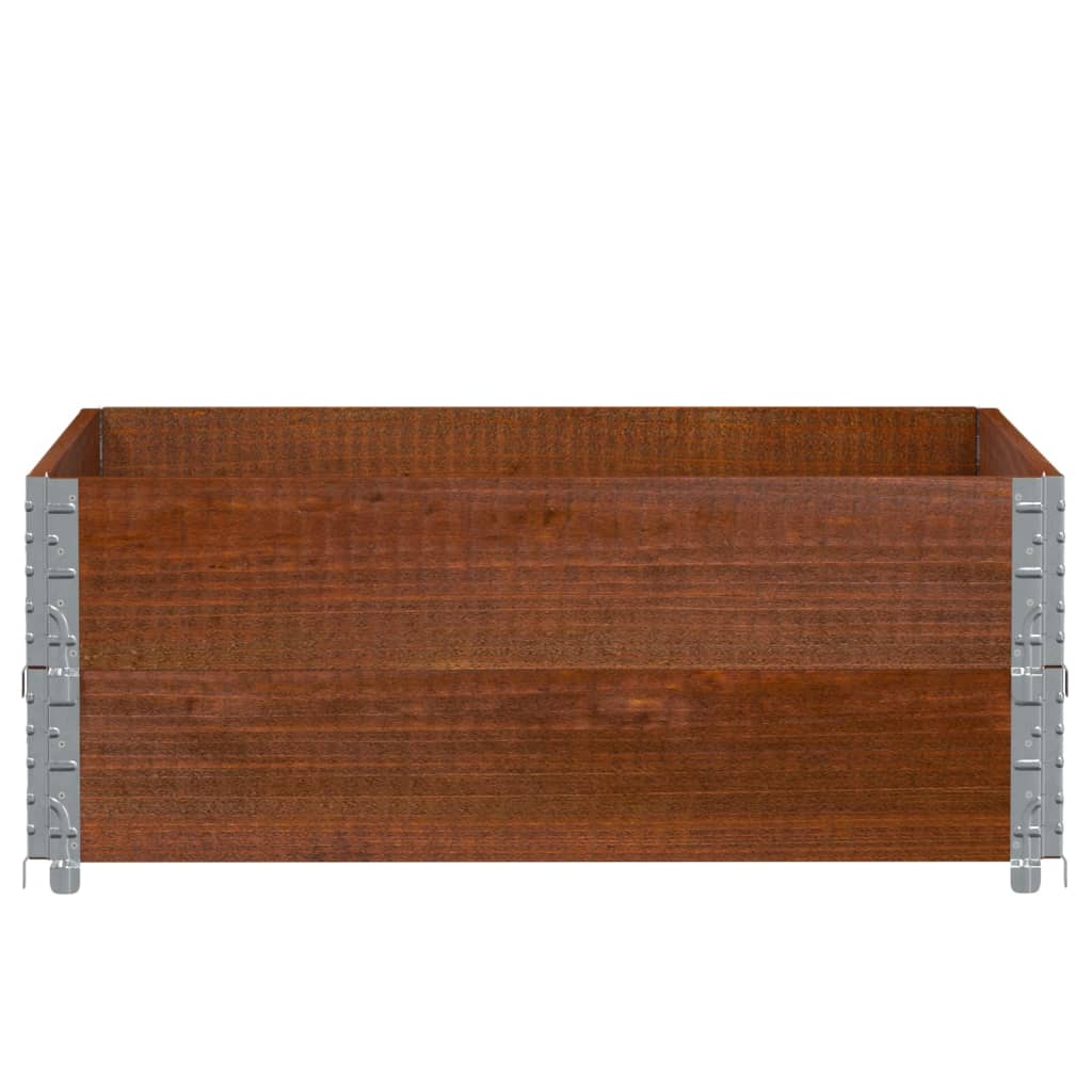 Fioriera da Giardino Marrone 100x100 cm Legno Massello di Pino