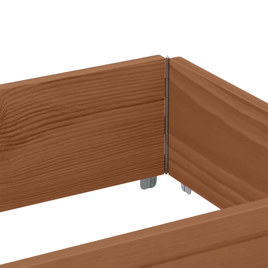 Poggiapiedi da Giardino Marrone 150x50cm Legno Massello di Pino