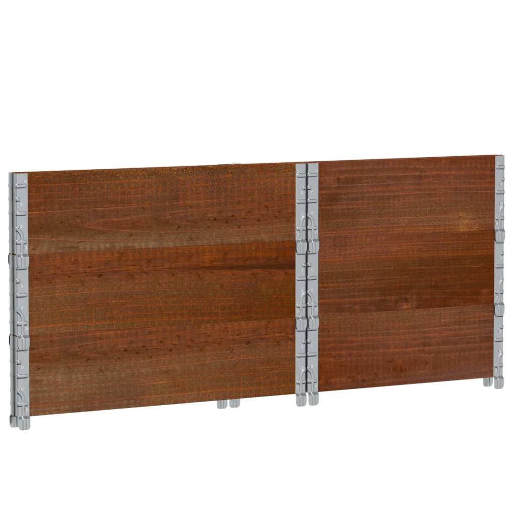 Fioriera da Giardino Marrone 80x60 cm Legno Massello di Pino