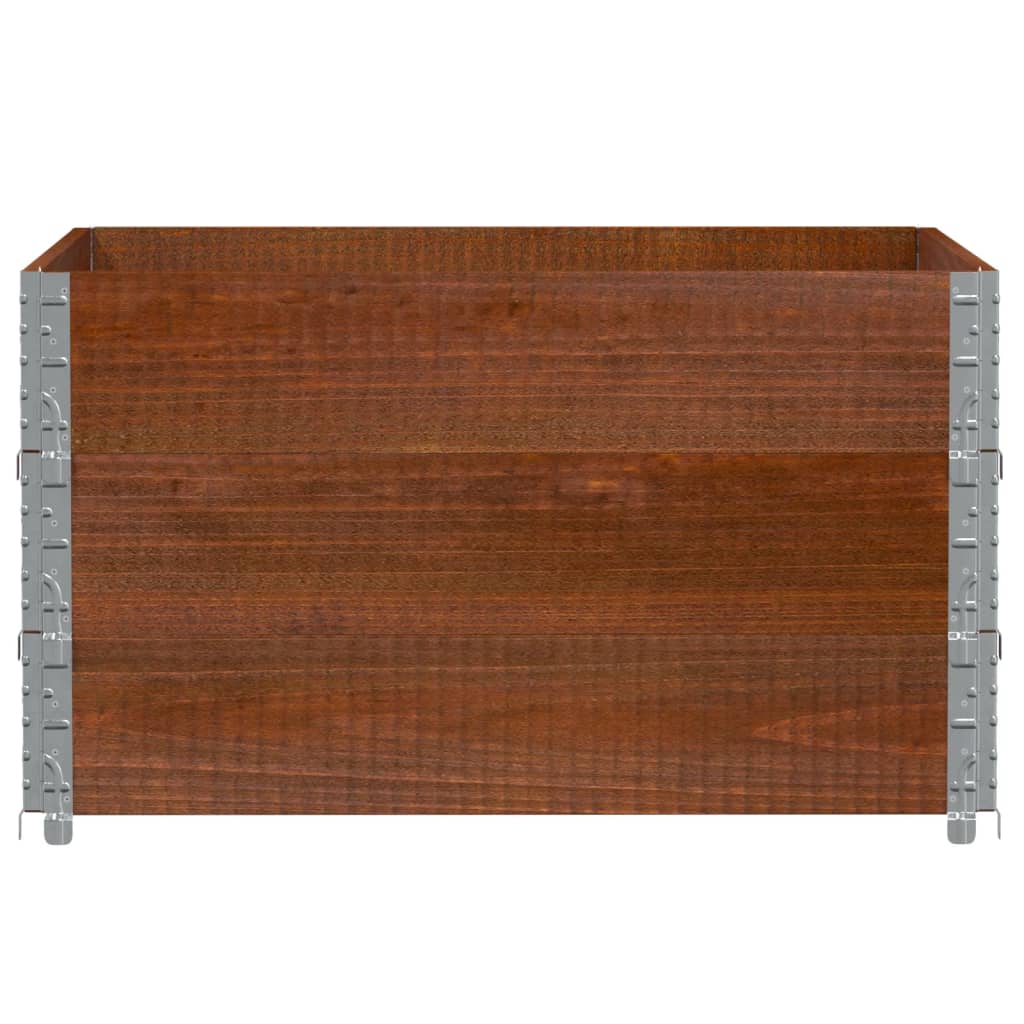 Fioriera da Giardino Marrone 100x100 cm Legno Massello di Pino